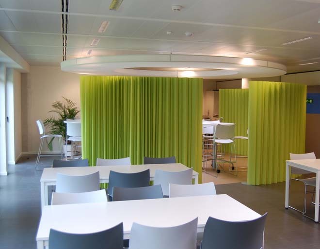 Parete divisoria TNT verticale a nido d'ape