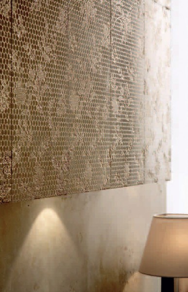 Pannelli marmo incisi e glitterati con effetto tessuto